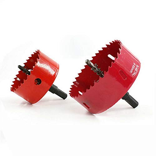 M42 Lochöffner, Bimetall 195mm Lochsäge Zahnschneider Bohrer Schneidöffner für Eisen Aluminium, Rohr, Kunststoff, Edelstahl, Metall, Holz von Evazory