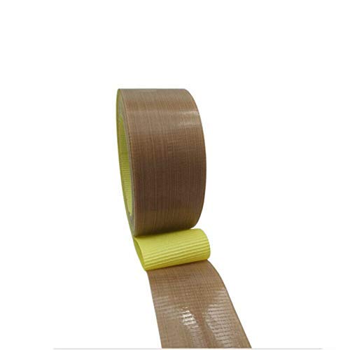 PTFE-Klebeband, Heißsiegelglas-Teflonband - selbstklebend (Packung mit 1 Stück, 18 mm x 10 m) von Evazory