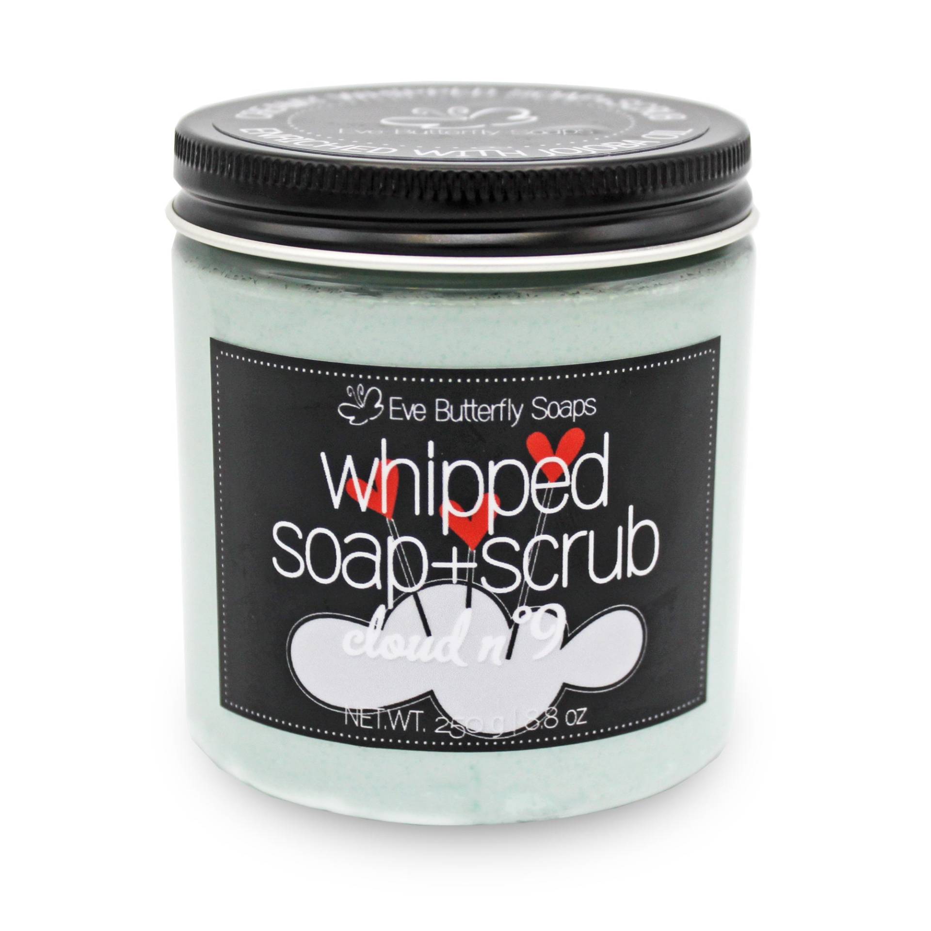 Whipped Soap+Scrub "Cloud Nr. 9" - Cremeseife | Dusch Peeling, Zucker Duft Nach Rose, Jasmin & Lilie Whipped Soap+Scrub "Cloud Nr. 9" - Cremeseife | Dusch Peeling, Zucker Duft Nach Rose, Jasmin & Lilie von EveButterflySoaps