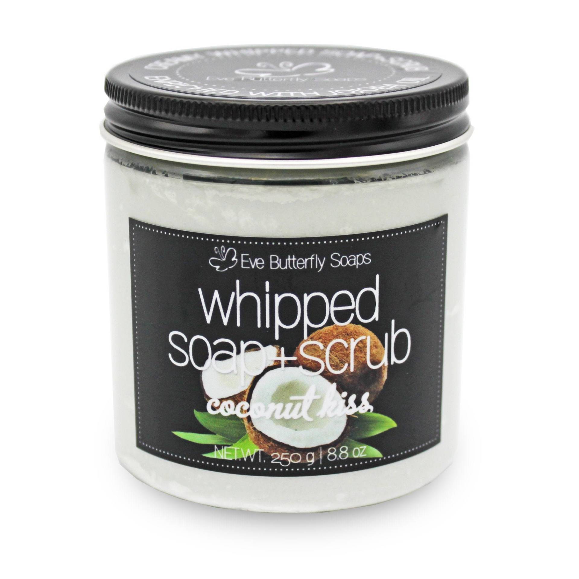 Whipped Soap+Scrub "Coconut Kiss" | Dusch Peeling, Zucker Duft Nach Kokos Whipped Soap+Scrub "Coconut Kiss" | Dusch Peeling, Zucker Duft Nach Kokos von EveButterflySoaps