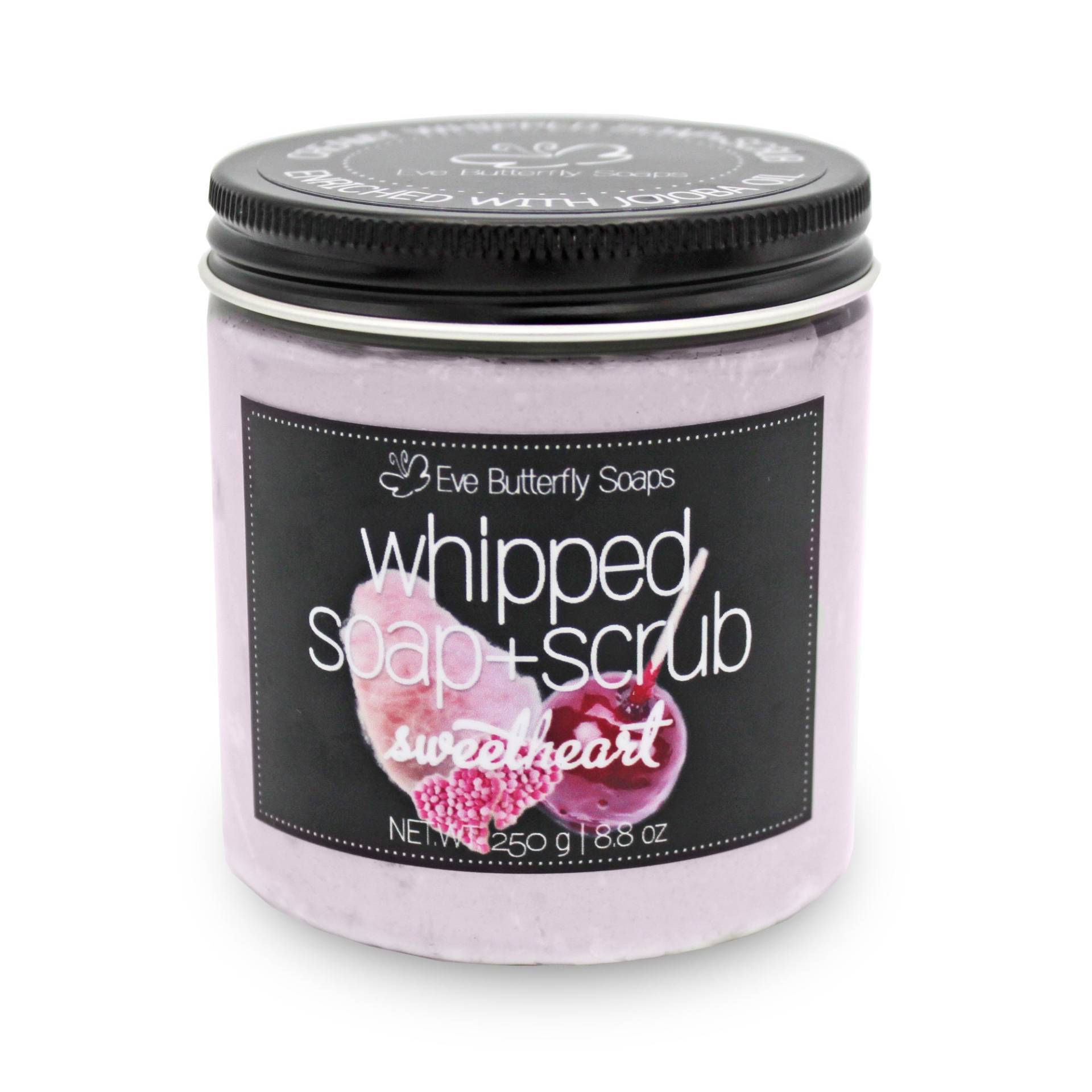 Whipped Soap+Scrub "Sweetheart" - Cremeseife Mit Peeling | Dusch Peeling, Zucker Zuckerwatte Duft Whipped Soap+Scrub "Sweetheart" - Cremeseife Mit Peeling | Dusch Peeling, Zucker Zuckerwatte Duft von EveButterflySoaps