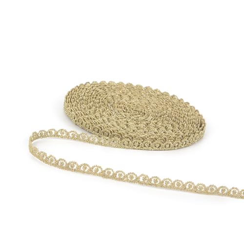 Spitzenband Goldene Spitze-Borten Spitze Zierband Spitzenborte für Diy Basteln Hochzeit Nähen (Gold #72（10Yards）) von EveStroKA
