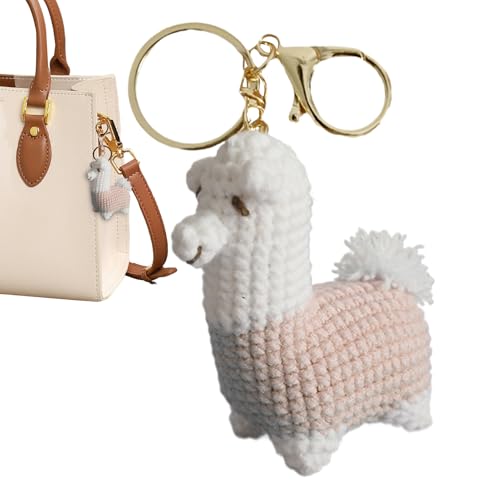 Evember Häkeln Sie positive Tiere, niedliches Alpaka-Dekor, Stricken, Basteln, Charm, inspirierend, handgewebt, Ornament für Geburtstag, Geldbörse, Rucksack, Kinder, Erwachsene, Autoschlüssel Evember Häkeln Sie positive Tiere, niedliches Alpaka-Dekor, Stricken, Basteln, Charm, inspirierend, handgewebt, Ornament für Geburtstag, Geldbörse, Rucksack, Kinder, Erwachsene, Autoschlüssel von Evember
