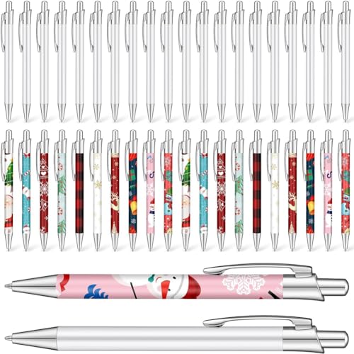 Evenden 20 Stück Sublimations-Kugelschreiber mit Schrumpffolie, Schulbedarf für das Büro Evenden 20 Stück Sublimations-Kugelschreiber mit Schrumpffolie, Schulbedarf für das Büro von Evenden