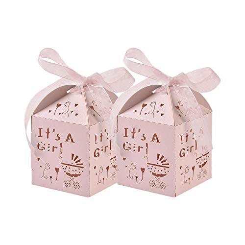 50 St Candy Box Entwurf Hochzeit Taufe Gastgeschenk Geschenkbox Kartonage Schachtel Tischdeko Box, Für Hochzeit Taufe Baby Shower Favors Dekoration von Evenlyao