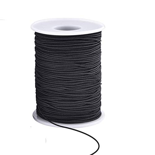1,5 mm breite schwarze elastische Schnur, 50 Meter – starkes und dehnbares rundes Gummiband zum Nähen, Basteln, Schmuckherstellung, Armbänder, Halsketten, Kleidungsreparaturen, Perlenstickerei 1,5 mm breite schwarze elastische Schnur, 50 Meter – starkes und dehnbares rundes Gummiband zum Nähen, Basteln, Schmuckherstellung, Armbänder, Halsketten, Kleidungsreparaturen, Perlenstickerei von Event Decor Shop