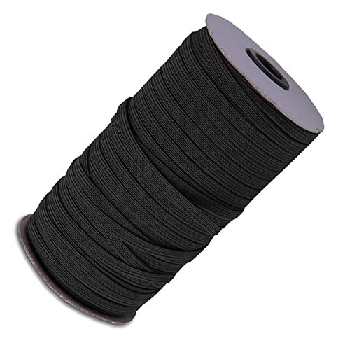 5 mm (1/5 Zoll) flaches Gummiband - 50 m dehnbare & langlebige elastische Schnur zum Nähen, DIY Handwerk, Kleidungsreparatur, Perückenherstellung & Zubehör - Starke & flexible elastische Schnur von Event Decor Shop