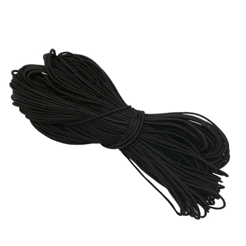 Event Decor Shop 2 mm elastische Kordel - Dehnbare runde Perlenschnur für DIY Handwerk, Nähen, Hutbänder, Schmuckherstellung & Zubehör - strapazierfähiger Polyesterfaden zum Nähen & Auffädeln von Event Decor Shop