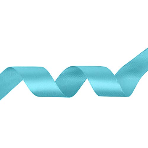 Himmelblaues Satinband, 25 m Rolle, 100 % Polyester, Bastelband für Geschenkverpackungen, Nähen, Kartenherstellung und Dekorationen, glatte doppelseitige Oberfläche, ideal für Heimwerker- und Himmelblaues Satinband, 25 m Rolle, 100 % Polyester, Bastelband für Geschenkverpackungen, Nähen, Kartenherstellung und Dekorationen, glatte doppelseitige Oberfläche, ideal für Heimwerker- und von Event Decor Shop