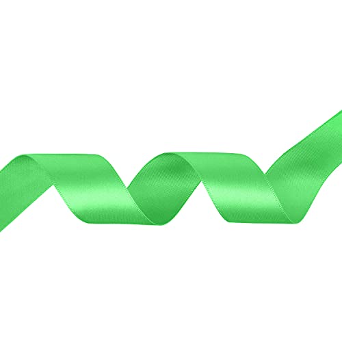 Klassisches grünes Satinband, 25 m Rolle, 100 % Polyester, Bastelband für Geschenkverpackungen, Nähen, Kartenherstellung und Dekorationen, glatte doppelseitige Oberfläche, ideal für Heimwerker- und Klassisches grünes Satinband, 25 m Rolle, 100 % Polyester, Bastelband für Geschenkverpackungen, Nähen, Kartenherstellung und Dekorationen, glatte doppelseitige Oberfläche, ideal für Heimwerker- und von Event Decor Shop