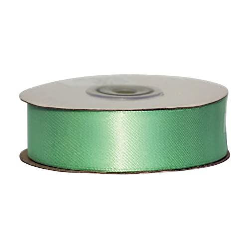 Mintgrünes Satinband, 25 m Rolle, 100 % Polyester, Bastelband für Geschenkverpackungen, Nähen, Kartenherstellung und Dekorationen, glatte doppelseitige Oberfläche, ideal für Heimwerker- und Mintgrünes Satinband, 25 m Rolle, 100 % Polyester, Bastelband für Geschenkverpackungen, Nähen, Kartenherstellung und Dekorationen, glatte doppelseitige Oberfläche, ideal für Heimwerker- und von Event Decor Shop