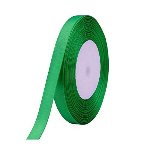 Satinband, Flaschengrün, 25 m Rolle, 100 % Polyester, Bastelband für Geschenkverpackungen, Nähen, Kartenherstellung und Dekorationen, glatte doppelseitige Oberfläche, ideal für Heimwerker- und Satinband, Flaschengrün, 25 m Rolle, 100 % Polyester, Bastelband für Geschenkverpackungen, Nähen, Kartenherstellung und Dekorationen, glatte doppelseitige Oberfläche, ideal für Heimwerker- und von Event Decor Shop