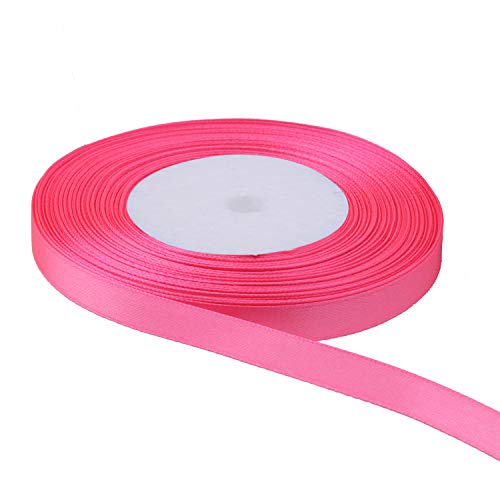Satinband in Rosa, 25 m Rolle, 100 % Polyester, Bastelband für Geschenkverpackungen, Nähen, Kartenherstellung und Dekorationen, glatte doppelseitige Oberfläche, ideal für Heimwerker- und Satinband in Rosa, 25 m Rolle, 100 % Polyester, Bastelband für Geschenkverpackungen, Nähen, Kartenherstellung und Dekorationen, glatte doppelseitige Oberfläche, ideal für Heimwerker- und von Event Decor Shop