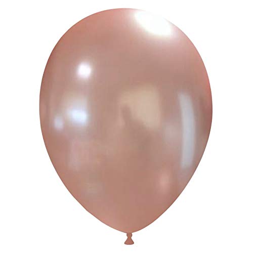 Event Kauf 25-1000 STK. Luftballons Metallic/Standard, Ø ca. 27 cm, Helium (100 Stück, Metallic Nr.66: Altrosa) von Event Kauf