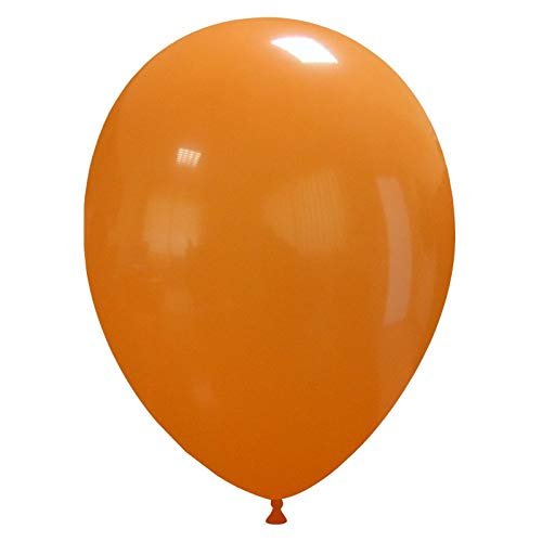Event Kauf 25-1000 STK. Luftballons Metallic/Standard, Ø ca. 27 cm, Helium (100 Stück, Standard Nr.18: Orange) von Event Kauf