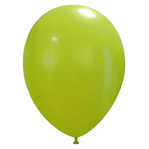 Event Kauf 25-1000 STK. Luftballons Metallic/Standard, Ø ca. 27 cm, Helium (50 Stück, Standard Nr.30: Limettengrün) von Event Kauf