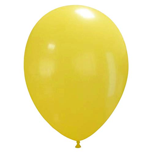 Event Kauf 25-1000 Stk. Luftballons Metallic/Standard, Ø ca. 27 cm, Helium (100 Stück, Standard Nr.24: Gelb) von Event Kauf
