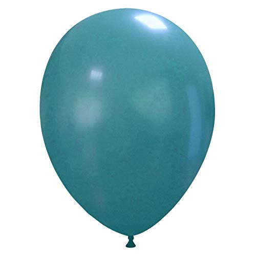 Event Kauf 25-1000 STK. Luftballons Metallic/Standard, Ø ca. 27 cm, Helium (100 Stück, Standard Nr.39: Türkisblau) von Event Kauf