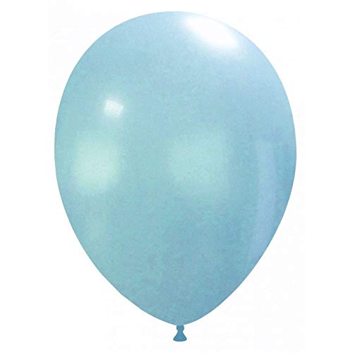 Event Kauf 25-1000 Stk. Luftballons Metallic/Standard, Ø ca. 27 cm, Helium (100 Stück, Standard Nr.41: Hellblau) von Event Kauf