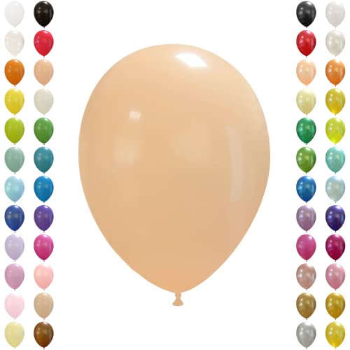 Event Kauf 25-1000 Stk. Luftballons Metallic/Standard, Ø ca. 27 cm, Helium (100 Stück, Standard Nr.63: Creme) B-Ware von Event Kauf