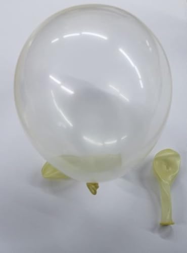 Event Kauf 25-1000 Stk. Luftballons Metallic/Standard, Ø ca. 27 cm, Helium (25 Stück, Standard Nr.12: Transparent) von Event Kauf