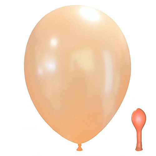 Event Kauf 25-1000 Stk. Luftballons Metallic/Standard, Ø ca. 27 cm, Helium (50 Stück, Metallic Nr.30: Pfirsich) von Event Kauf