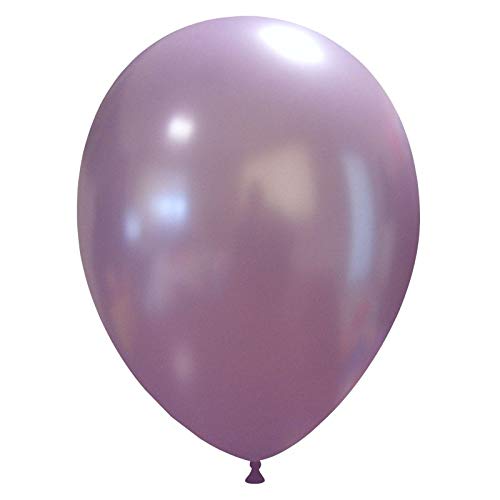 Event Kauf 25-1000 Stk. Luftballons Metallic/Standard, Ø ca. 27 cm, Helium (50 Stück, Metallic Nr.54: Flieder) von Event Kauf