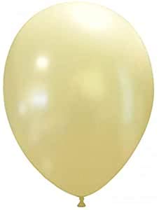 Event Kauf 25-1000 Stk. Luftballons Metallic/Standard, Ø ca. 27 cm, Helium (50 Stück, Standard Nr.27: Ivory) von Event Kauf