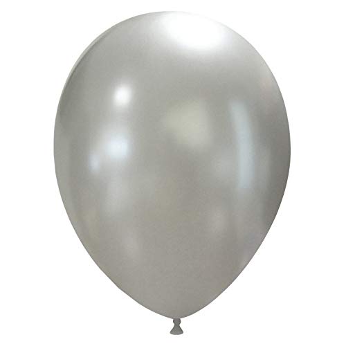Event Kauf 25-1000 Stk. Luftballons Metallic/Standard, Ø ca. 27 cm, Helium (500 Stück, Metallic Nr.15: Silber) von Event Kauf