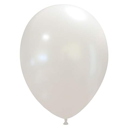 Event Kauf 25-1000 Stk. Luftballons Metallic/Standard, Ø ca. 27 cm, Helium (50 Stück, Metallic Nr.06: Weiß) von Event Kauf