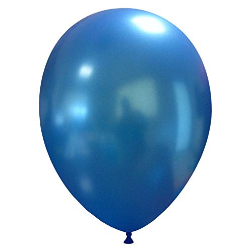 Event Kauf 25-1000 Stk. Luftballons Metallic/Standard, Ø ca. 27 cm, Helium (25 Stück, Metallic Nr.49: Blau) von Event Kauf