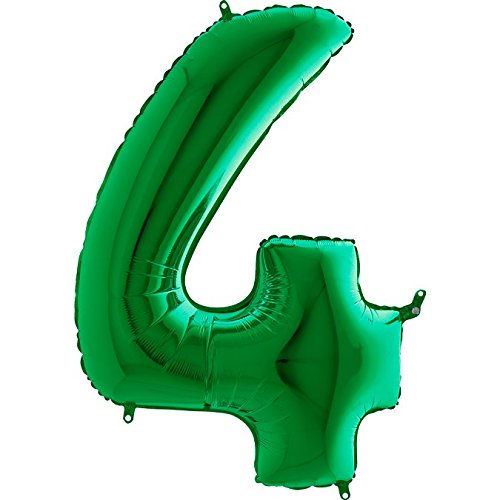 EventExpress24 Folienballon Zahl 4 Grün - Luftballons Zahlen - 100cm - Geburtstag, Hochzeit, Party, Dekoration, 4 EventExpress24 Folienballon Zahl 4 Grün - Luftballons Zahlen - 100cm - Geburtstag, Hochzeit, Party, Dekoration, 4 von EventExpress24
