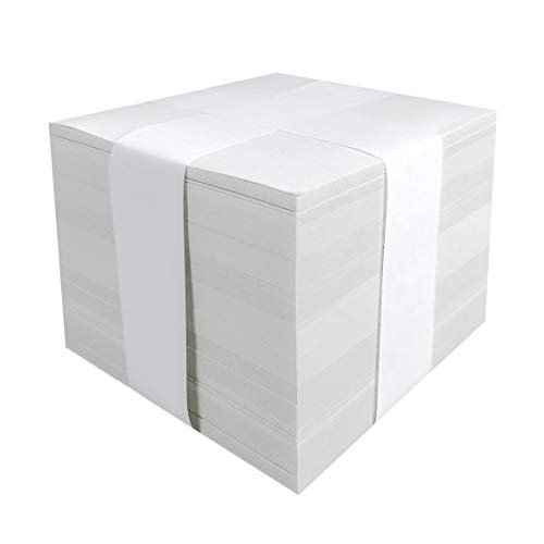 EventLicht.com Notizzettel Zettelbox Nachfüllset Recyclingpapier | 9 x 9 cm | unbedruckt lose (800 Blatt) von EventLicht.com