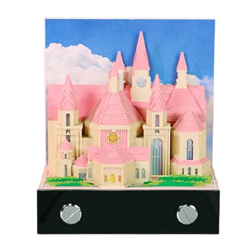 Eventerde 2026 3D Kalender | Papierkunst 3D Kirche Notizblock | Schreibzubehör Für Kinderzimmer Wohnung Studentenzimmer Büro Reise von Eventerde