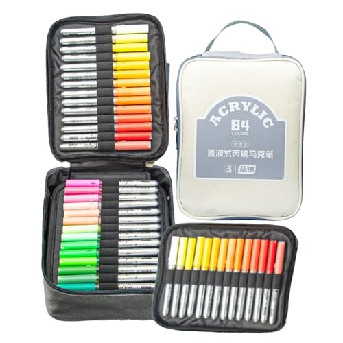 Eventerde Malstifte Zum Ausmalen Für Erwachsene,Kunststift Set - 84 Farben Acryl-Marker Set Für Erwachsene Und Kinder Mit Holz- Und Stofftauglichkeit – Zeichenstifte Zum Malen Auf Verschiedenen Eventerde Malstifte Zum Ausmalen Für Erwachsene,Kunststift Set - 84 Farben Acryl-Marker Set Für Erwachsene Und Kinder Mit Holz- Und Stofftauglichkeit – Zeichenstifte Zum Malen Auf Verschiedenen von Eventerde