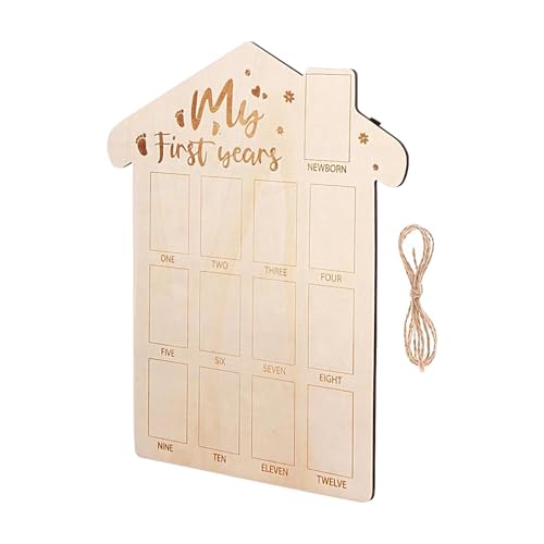 Eventerde NewbornPicture Frames, My FirstYear Wood Board Photo Banner, Fotorahmen Mein Erstes Jahr, Aus Bilderrahmen Mein Erstes Jahr, Bilderrahmen Baby, Fotoanzeige Aus Für Baby von Eventerde