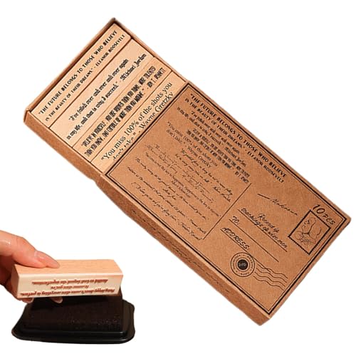 Eventerde Stempel aus Holz, Retro-Stil, für Kunstbücher – vielseitiges Kunstzubehör für Kartengestaltung, kreative Projekte und Jugendliche Eventerde Stempel aus Holz, Retro-Stil, für Kunstbücher – vielseitiges Kunstzubehör für Kartengestaltung, kreative Projekte und Jugendliche von Eventerde