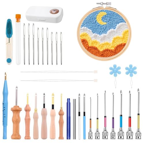 Eventerde Sticknadel-Set für Punch Needle | Sticknadel Set für Erwachsene - Bequem Zu Haltendes Handarbeit Werkzeug Für Mützen Steppdecken Kissen Teppiche Eventerde Sticknadel-Set für Punch Needle | Sticknadel Set für Erwachsene - Bequem Zu Haltendes Handarbeit Werkzeug Für Mützen Steppdecken Kissen Teppiche von Eventerde