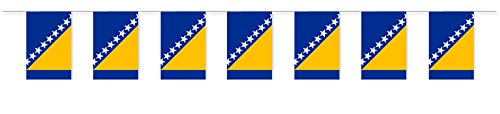Everflag Papierfahnen-Kette 5m : Bosnien & Herzegowina von Everflag