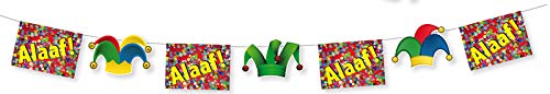 Everflag Papierfahnenkette : Karneval - Alaaf 3 m von Everflag