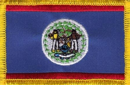 Patch Belize zum Aufbügeln oder Aufnähen 8,5 x 5,5 cm von Everflag