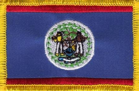 Patch Belize zum Aufbügeln oder Aufnähen 8,5 x 5,5 cm Patch Belize zum Aufbügeln oder Aufnähen 8,5 x 5,5 cm von Everflag