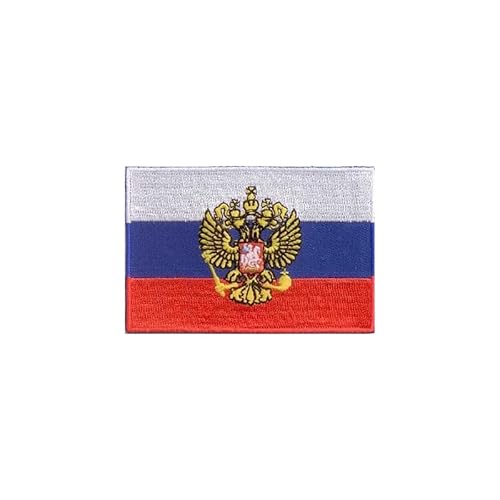 Patch zum Aufbügeln oder Aufnähen : Russland mit Adler - Groß Patch zum Aufbügeln oder Aufnähen : Russland mit Adler - Groß von Everflag