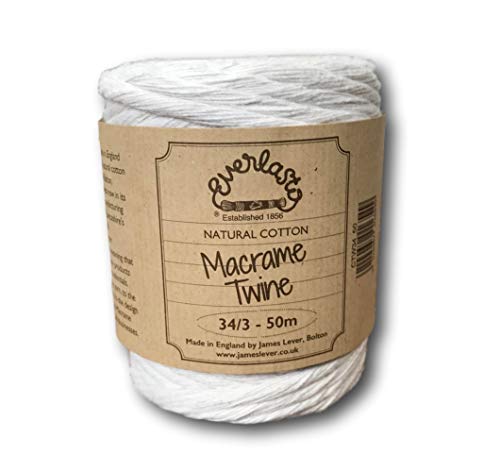 EVERLASTO Makramee-Garn, Natur, 5 mm, 50 von Everlasto