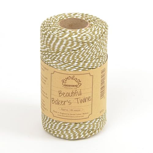 EVERLASTO Baker Twine Original-Spulen, 100 m, safrangelb, 2mm von Everlasto