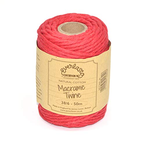 EVERLASTO Makramee-Garn, Beefeater, Rot, 4 mm, 50 EVERLASTO Makramee-Garn, Beefeater, Rot, 4 mm, 50 von Everlasto