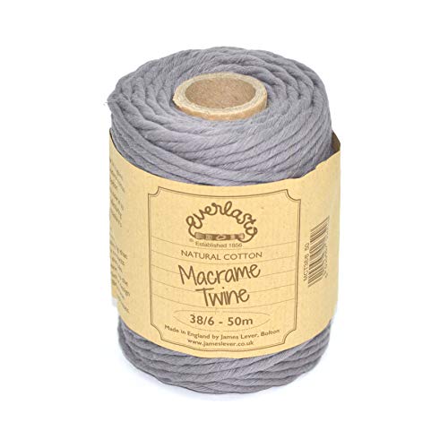 EVERLASTO Makramee-Garn, Lakeland Schiefer, 4 mm, 50 von Everlasto