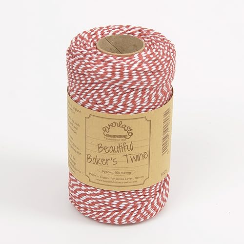 Everlasto Terracotta Bakers Twine Original 100 m Spule, 10 x 6 x 6 cm von Everlasto