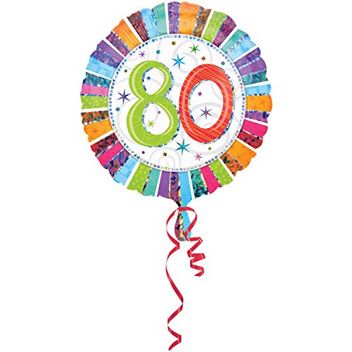 Folienballon 80 Radiant Birthday, ca. 45 cm Folienballon 80 Radiant Birthday, ca. 45 cm von Everts Ballon