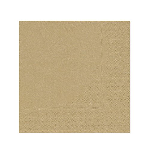 Every E333 – 16 Tissue Serviette, Papier, Gold, 32 x 32 x 0.56 cm, 20 Einheiten von EVERY
